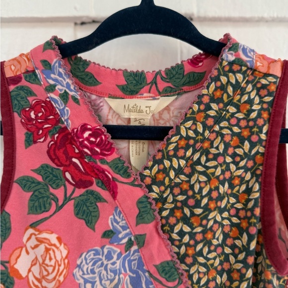 Matilda Jane Fall bouquet Dress Pink and Red Floral Dress - Picture 7 of 9